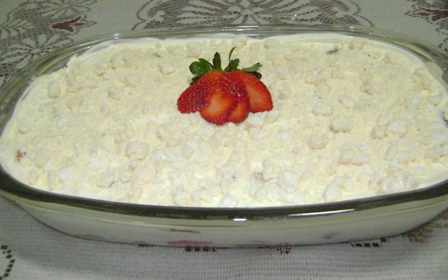 Merengue de morango fácil