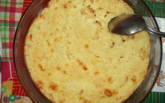 Souflé de batata e queijo