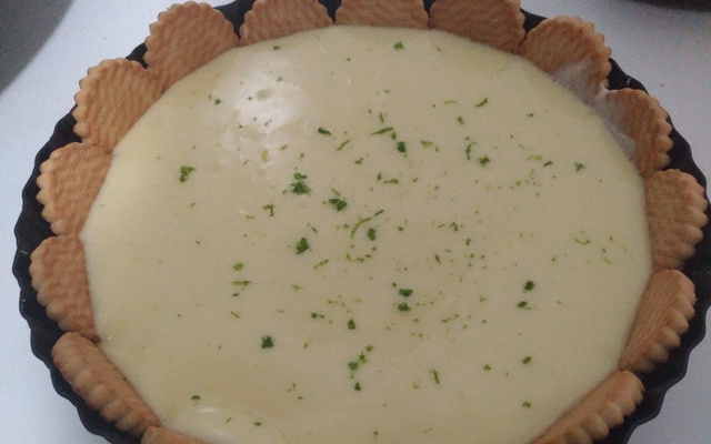 Torta de limão com chocolate branco