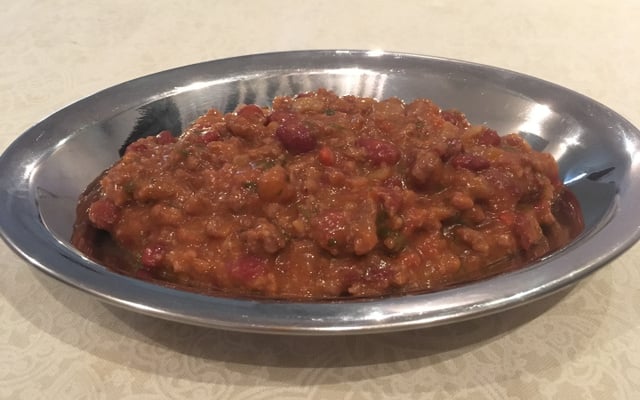 Chilli mexicano de carne moída