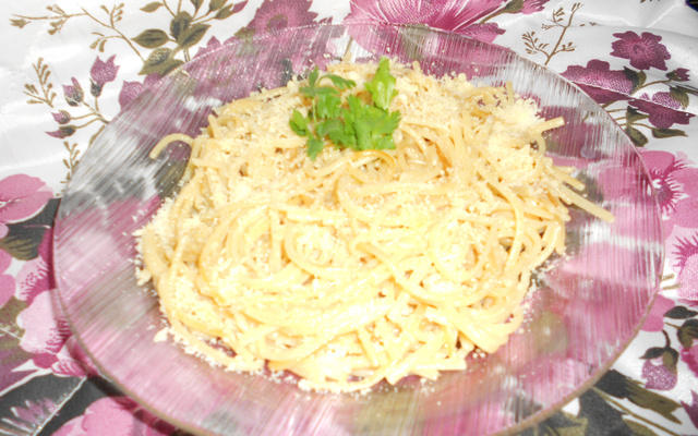 Macarrão alho e óleo saboroso