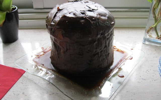 Panetone recheado com trufa