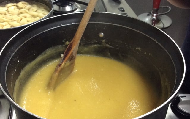 Sopa de fubá prática