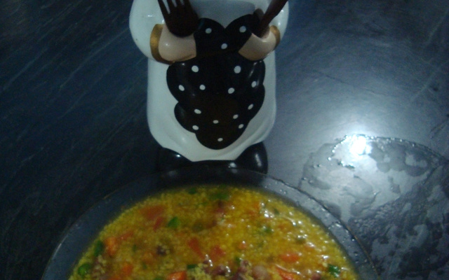 Canjiquinha com carne seca e bacon