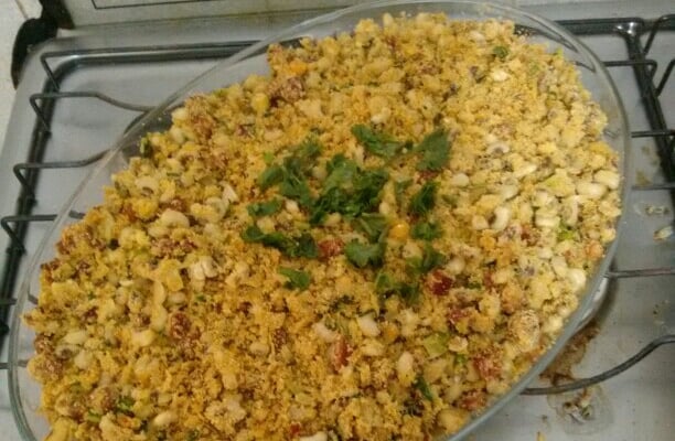 Farofa de feijão verde