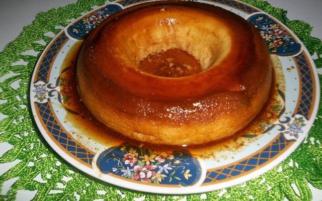 Pudim de micro-ondas