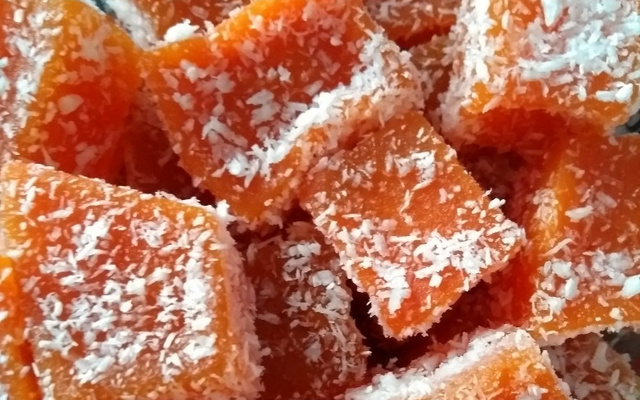 Doce de abóbora cristalizado