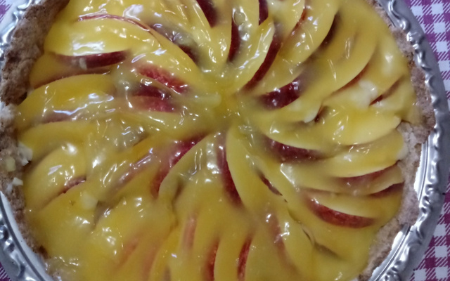 Torta de Maça e Morango