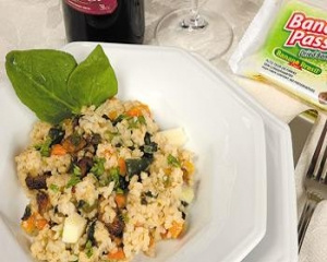 Risoto de arroz integral Banana Brasil