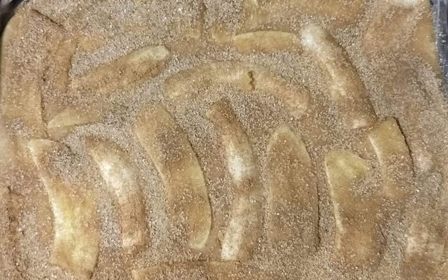 Bolo rápido de Banana com casquinha crocante