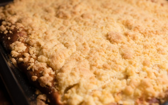 Cuca rápida de doce de leite