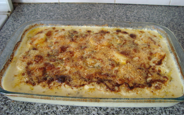 Batatas gratinadas