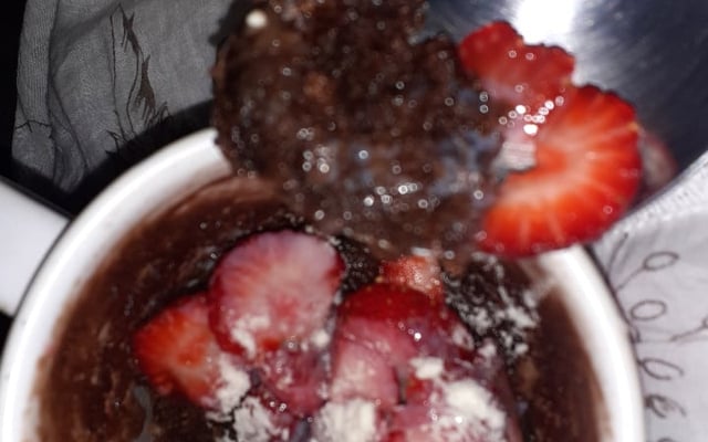 Bolo de caneca sem ovo