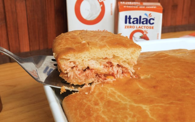 Torta de frango zero lactose