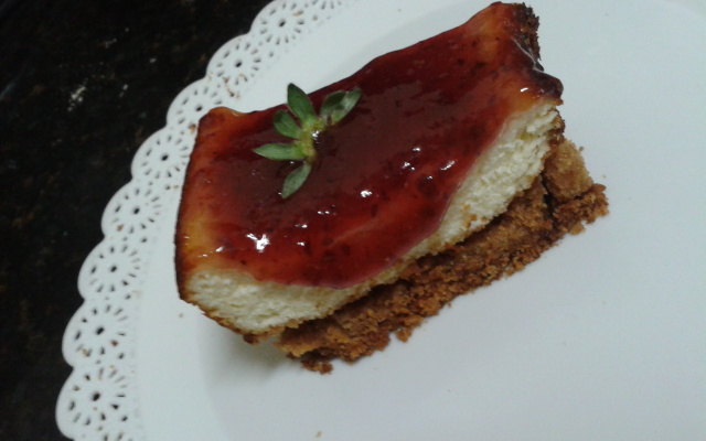 Creme cheesecake de framboesa