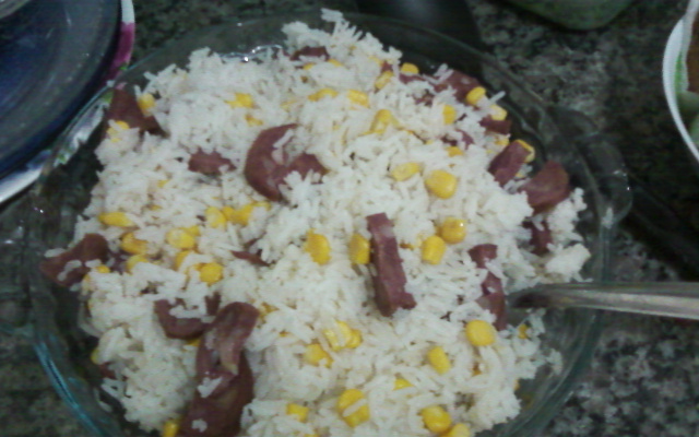 Arroz de panela de pressão da Josi