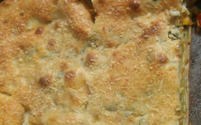 Torta de abobrinha saborosa