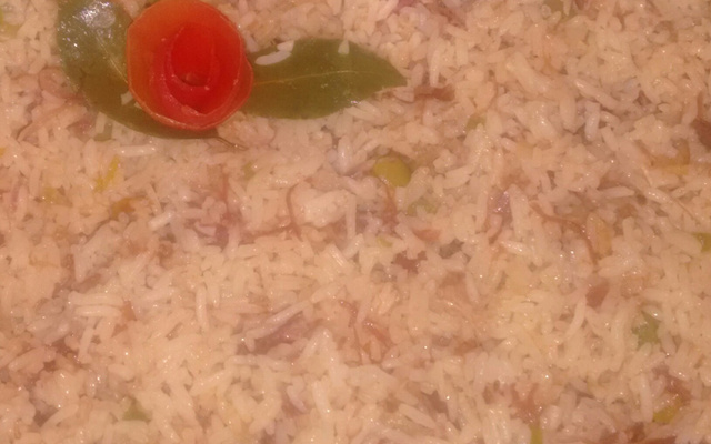 Arroz com carne seca