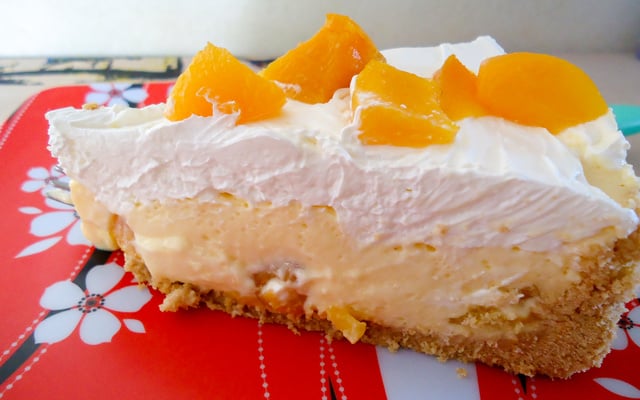 Torta mousse de pêssego