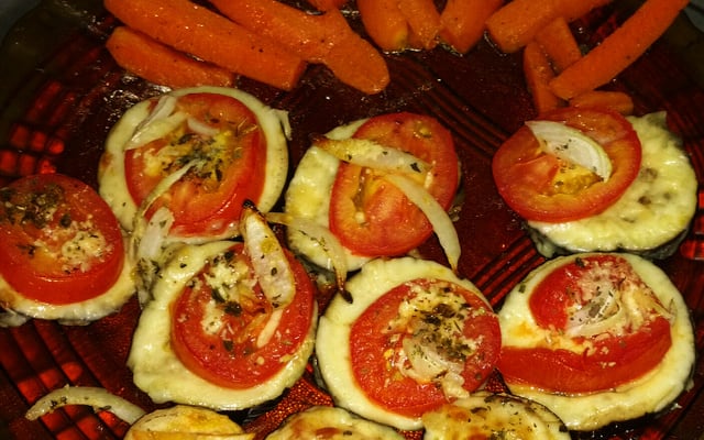 Abobrinha e berinjela ao forno