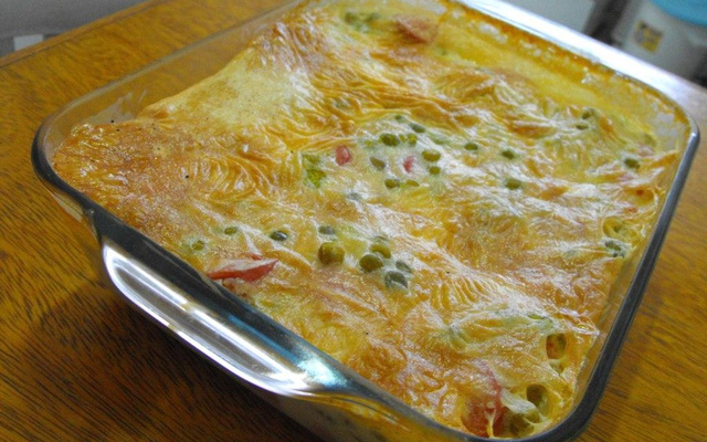 Salsicha com creme de queijo