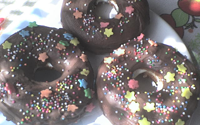 Donuts com recheio de baunilha