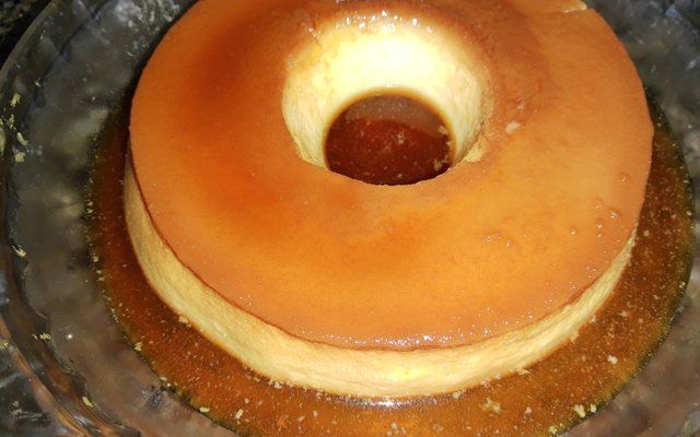 Pudim pegadinha (imitação de pudim de leite condensado)