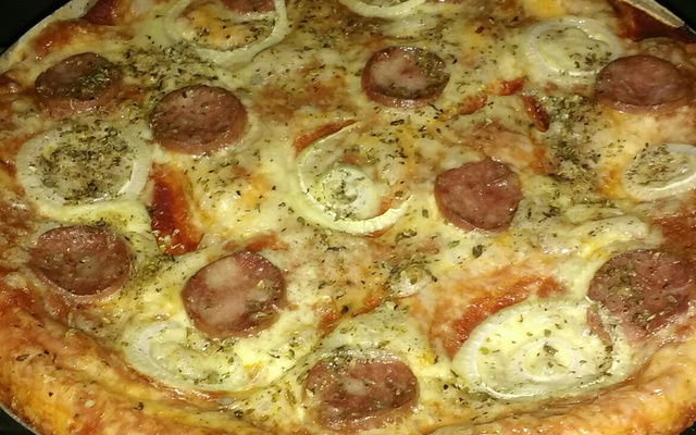 Massa de pizza fácil no liquidificador