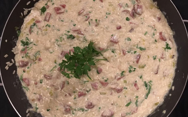 Risoto linguiça blumenau