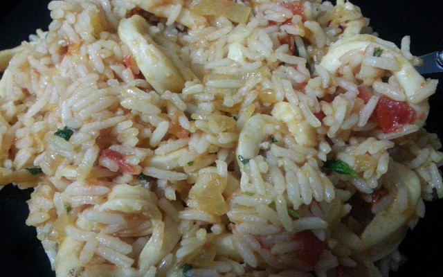 Risoto de lula prático