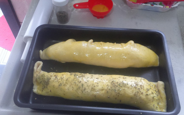 Pão de liquidificador recheado