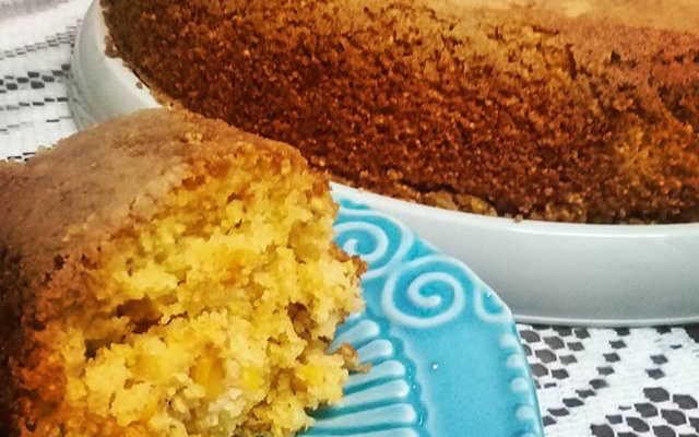Bolo de milho vegano (cremoso)