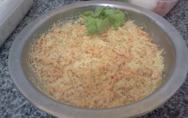 Farofa rápida de Cenoura