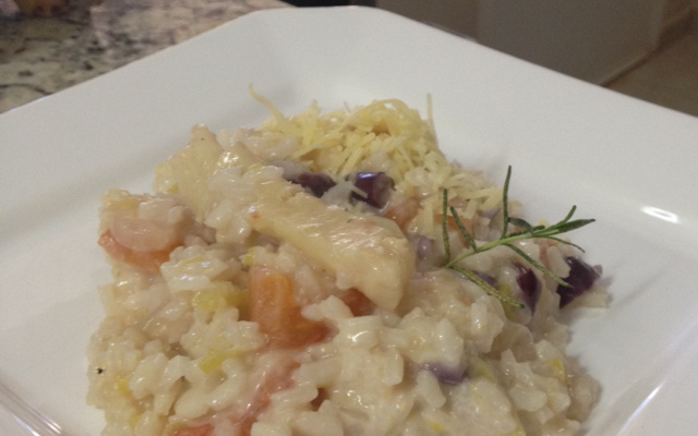 Risoto de bacalhau