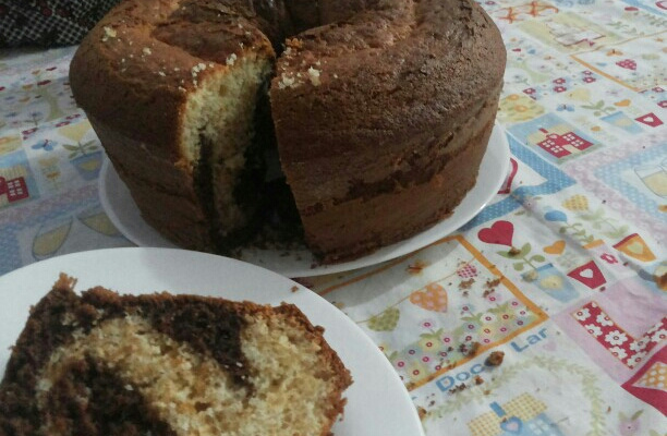 Bolo mármore fofinho