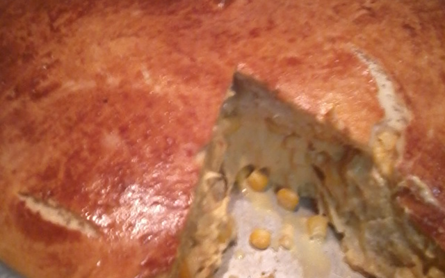 Torta de frango cremosa