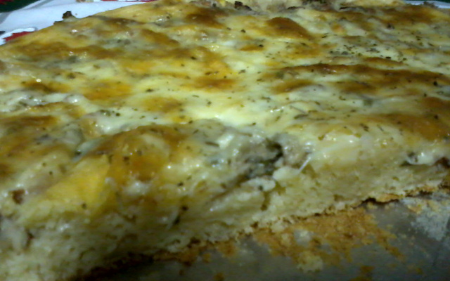 Torta -Pizza rápida de sardinha
