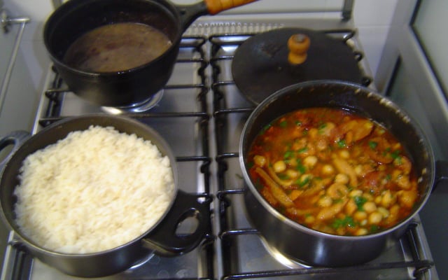 Dobradinha com grão-de-bico do Lúcio Cezar