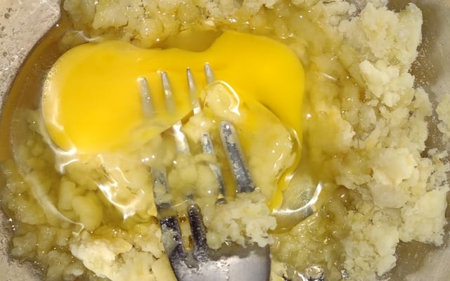 Pão de batata doce (micro-ondas) 