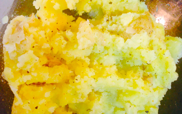 Purê de batata rústico