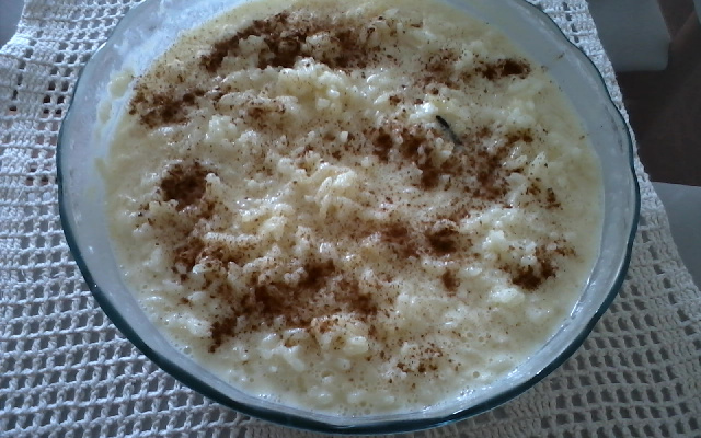 Arroz doce de micro-ondas