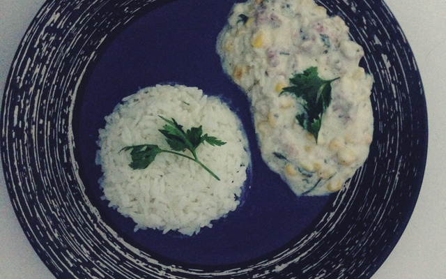 Linguiça ao molho branco