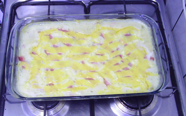 Filé de peixe da Vânia no molho banco