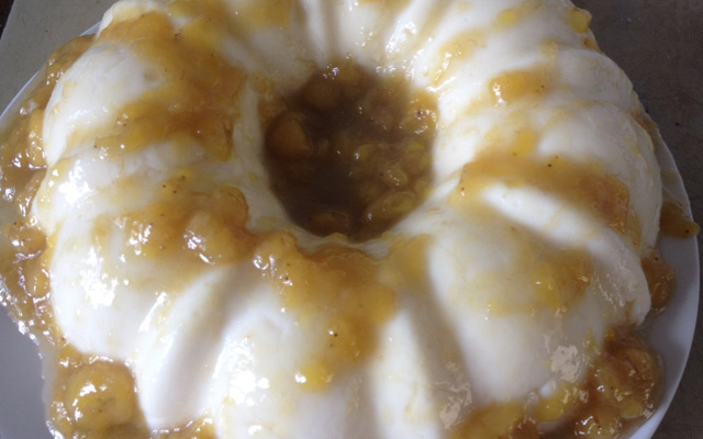 Manjar com doce de banana