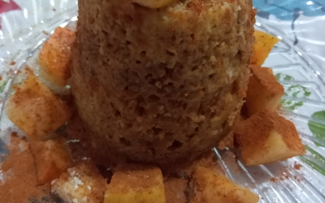 Bolo de caneca de aveia sem glúten