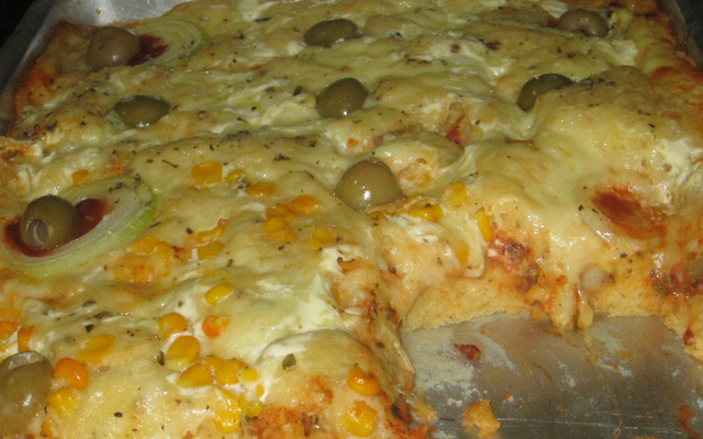 Torta -Pizza rápida de sardinha
