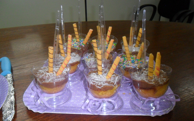 Cupcake de cenoura com chocolate