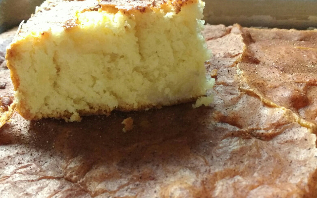 Bolo de banana com leite ninho