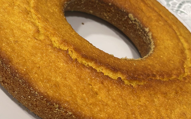 Bolo de milho sem gluten e sem lactose