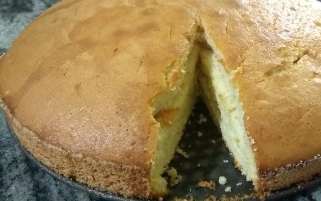 Bolo 1-2-3 (massa branca)